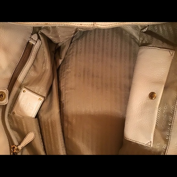 PRADA leather purse w/ brass chain straps - Picture 9 of 11